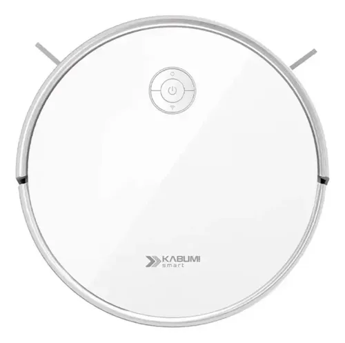Aspirador Robô Kabum! Smart 550 Branco, com Wi-Fi e Aspira e Passa Pano
