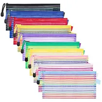 Comprar Cartucheras Paquete De 20 Bolsas De Malla Con Cremallera