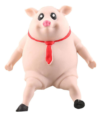 Peluche Elástico Beige Y Rosa Squeeze Piggy Toys Fidge [u]