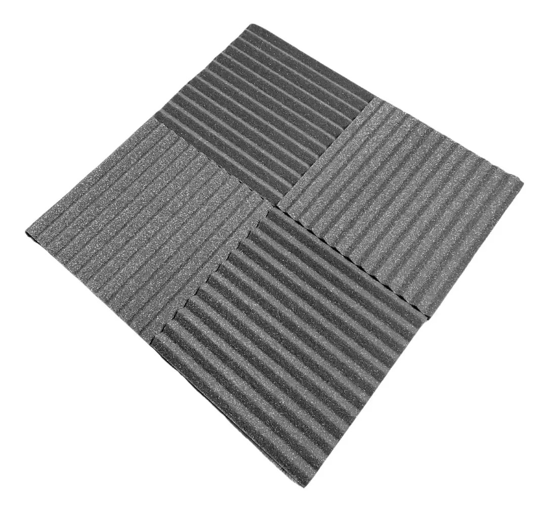 Espuma Acústica Kit C/ 10 Placas-50cm X 50cm X 2cm Flat