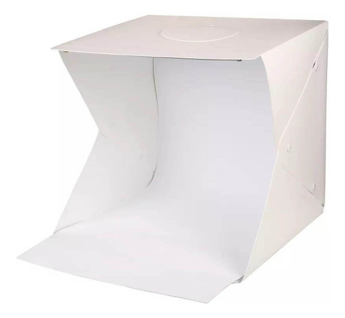 Mini Estúdio Fotográfico Portátil 40cm Com Luzes De Led