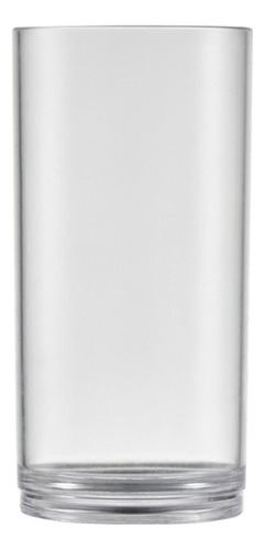 Jogo De Copos Acrílico Reforçado 400ml Transparente - 10un