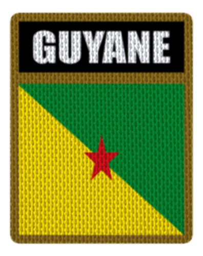 Parche Termoadhesivo 7,5cm Vfl Bandera Guayana Francesa Modelo 01 Modelo 01
