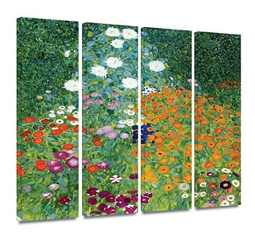 Artwall Gustav Klimt Farm Garden 4 Piezas