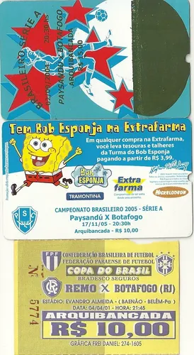 Ingresso Botafogo F 9 Paysandu Vasco Remo Santa Cruz Mercado Livre
