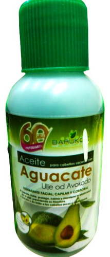 Aceite Hidratante Barukcic De Aguacate 60 Ml Para Masajes