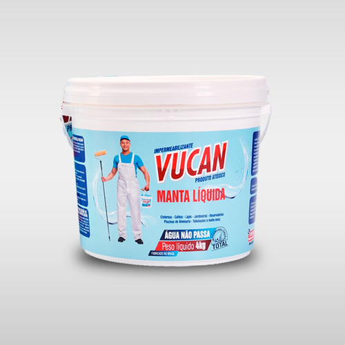 Impermeabilizante Manta Líquida Vucan 4kg Cor Branco