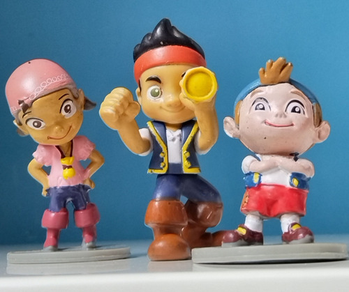 Figuras Jake, Izzy Y Cubby  (jake Y Los Piratas Nunca Jamas)