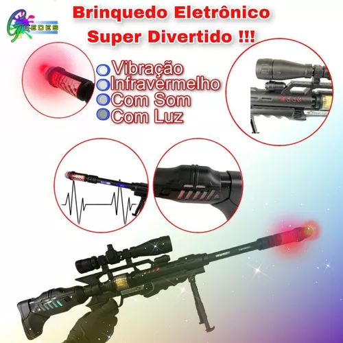 Rifle Arma Sniper De Brinquedo Arma Mira A Lazer - JUN QI