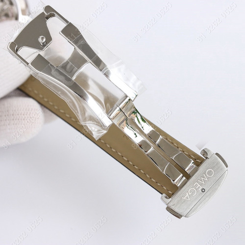 Omega Reloj De Hombre Para Cinturón Con Disco Blanco