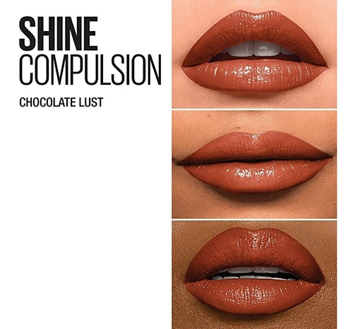 Imagen 3 de 5 de Labiales Brillantes Maybelline Sensational Shine Compulsion