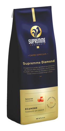 Café Supremme Diamond 100% Arábica Em Grãos 01kg