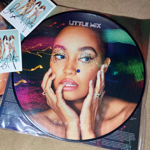 Little Mix Picture Disc Confetti + Polaroid Autografiada