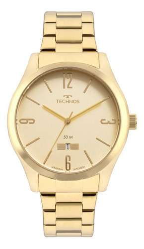 Relógio Technos Masculino Steel Dourado 2115mzj/1x