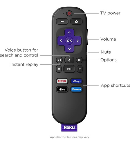 Roku Streaming Stick 4k Con Control Remoto Y Comando Por Voz