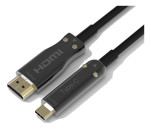 Cable Usb Tipo C De Fibra Óptica Pacroban A Hdmi - 4k 60 Hz,