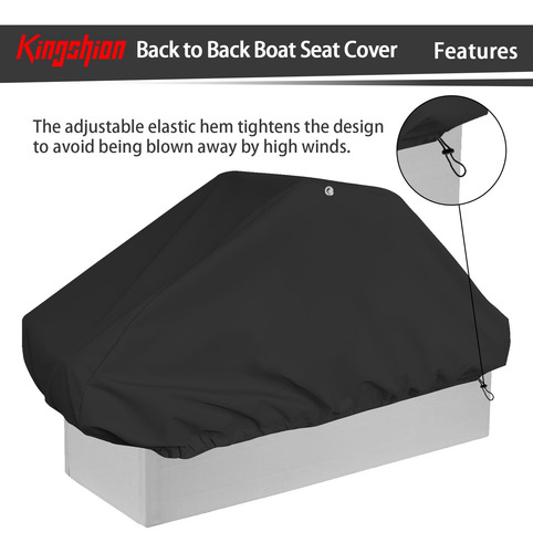 Kingshion - Funda Impermeable Para Asiento De Barco De Espal