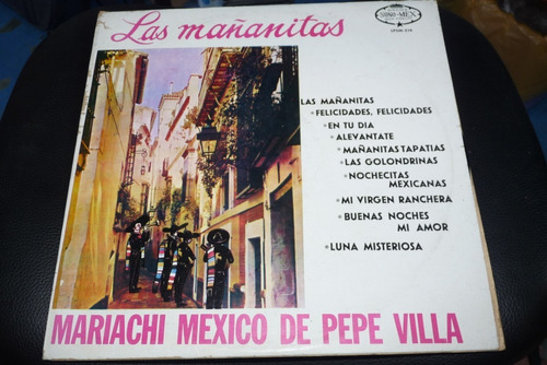 Jch- Mariachi Mexico De Pepe Villa Las Mañanitas Lp Mexico