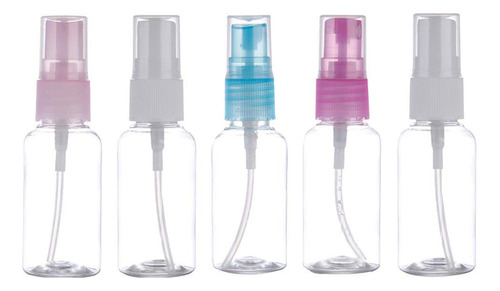 5 Botellas Pequenas De Plastico Vacias Atomiz Transparente P