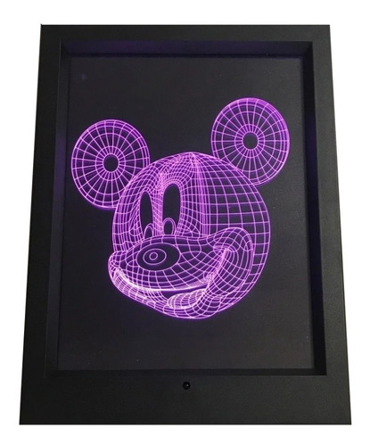 Cuadro Ilusión 3d Diseño Ratón Mickey 