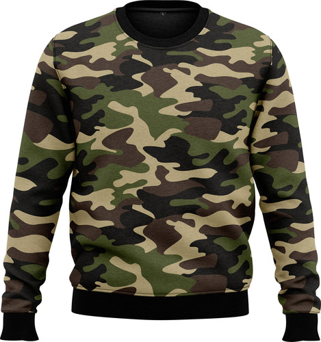 Buzo Camuflado Verde Militar - Remeras 5145