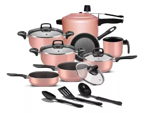 Conjunto de Panelas Linea Rosé  Utensilhos de cozinha, Conjunto de panelas,  Coisas de cozinha