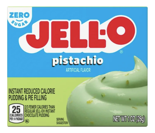 Jell-o Pistachio Pudding Sugar Free 28 Gr