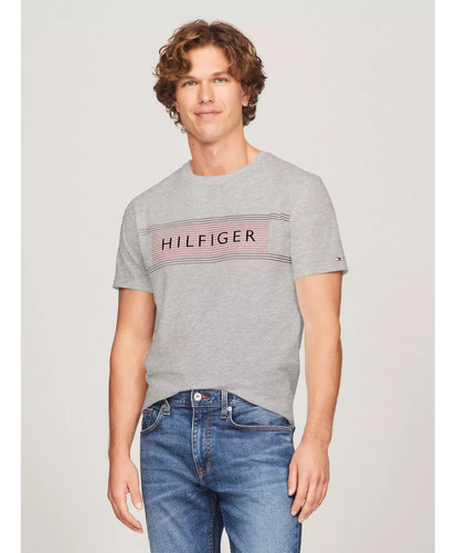 Remera Tommy Hilfiger - 78ja202 - Gris - 3xl