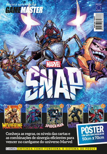 Superpôster Game Master - Marvel Snap - Arte C, De Editora Europa. Editorial Europa, Capa Mole Em Português