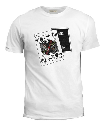 Camiseta Joe Satriani En Carta De Póker Guitarrista Rock Ink