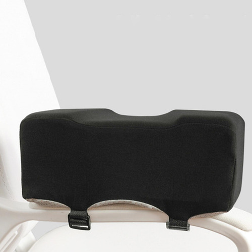 2 Negro Cómodo Reposabrazos Almohada Silla Reposabrazos
