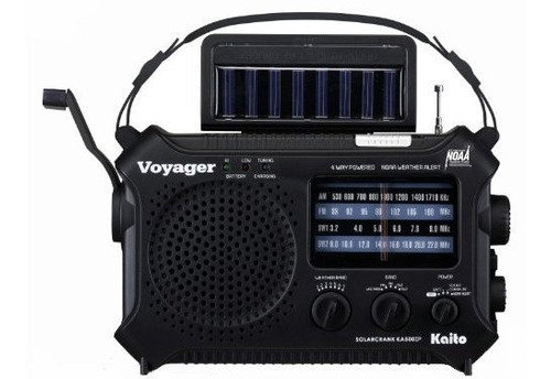 Kaito Ka500ip-blk Voyager Solar/dínamo Radio Am/fm/sw Noaa M