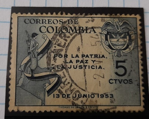 Sello Postal - Colombia - Flota Mercante Grancolombiana 1955