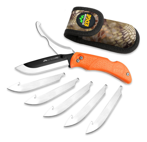 Outdoor Edge Razorpro Cuchillo De Caza Plegable De Doble Hoj