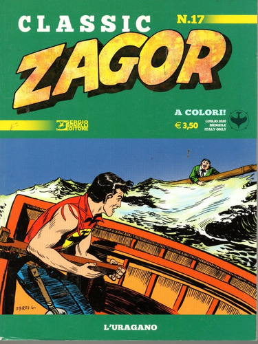 Zagor Classic N° 17 - L'uragano - 84 Páginas - Em Italiano - Sergio Bonelli Editore - Formato 16 X 21 - Capa Mole - 2020 - Bonellihq Cx100 C23