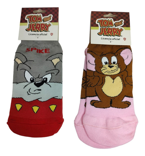 Pack X2 Medias Socks Tom & Jerry Licencia Oficial Warner