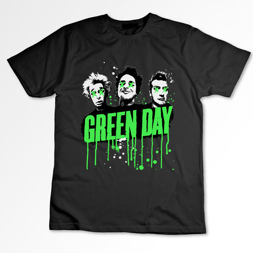 Remera Green Day Algodon Peinado