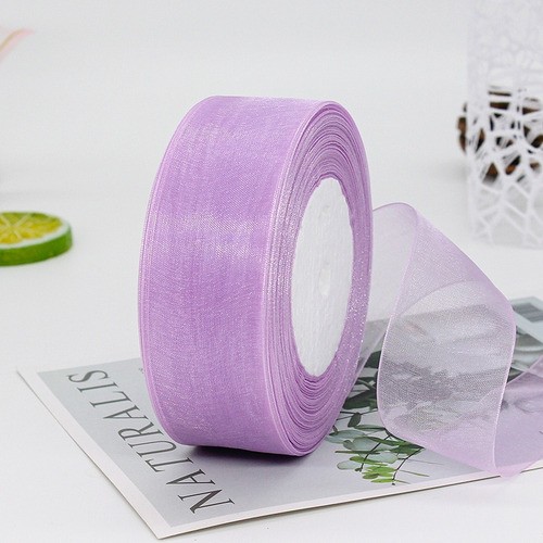 3 Rolos De Fitas De Organza Com 4 Cm De Largura E