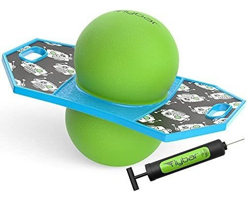 Flybar Robot Pogo Ball Para Niños, Jump Trick Bounce Board 