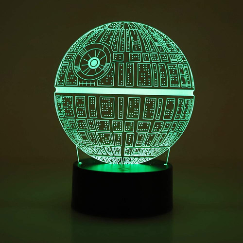 Luz De Noche 3d Ilusión Star Wars Panel Chocolate Táctil Usb
