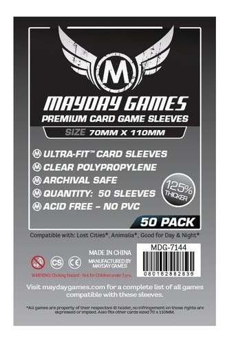 Sleeves Mayday - Magnum Ultra-fit (70x110mm) Premium