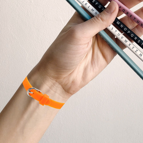 Pulsera De Silicona Colorida De Silicona, 6 Piezas, Para Bri