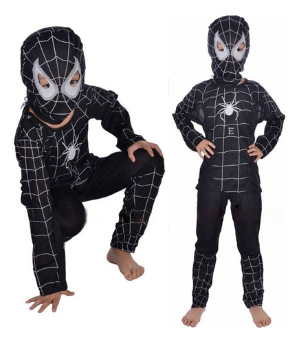 Disfraz Hombre Araña Negro - Niños