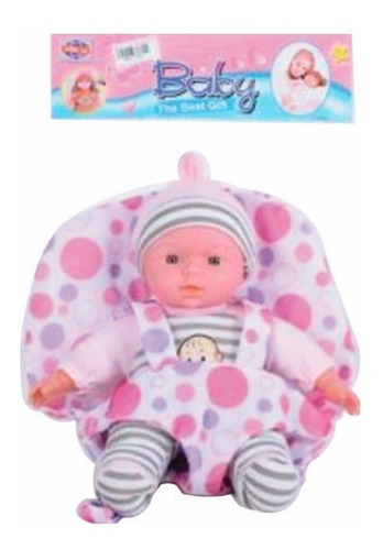 Muñeco Con Cargador Baby Para Niña Bolsa - Plu 4646