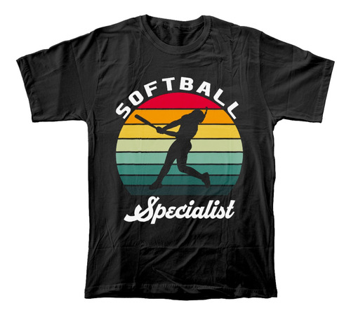Camiseta Adulto Algodón Peinado De Deporte Softball, Sóftbol
