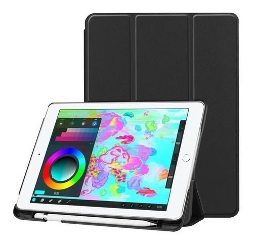 Funda Smart Case Con Porta Pluma Para iPad 5 Y 6 9.7