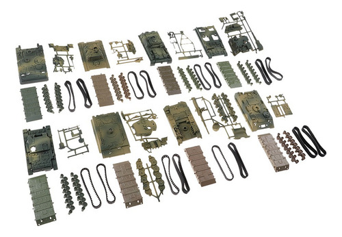 A 8 Peças 4d Modelo De Tanque Moderno 1:72 Tanque Pesado