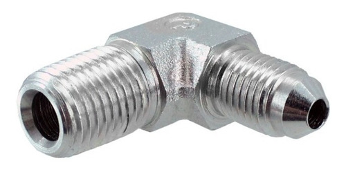 Codo 90° Hidráulico Macho Parker 1/2 X 1/2 Npt 25409970 Color Acero