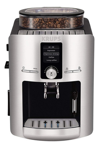 Cafetera Krups EA826 automática plata expreso 110V