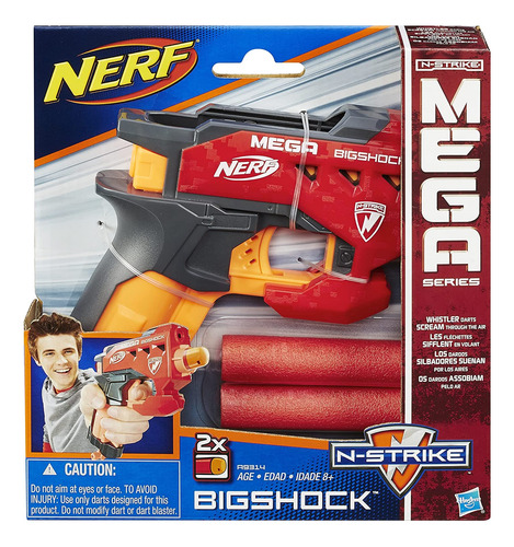 Pistola Nerf N-strike Mega Bigshock Blaster.